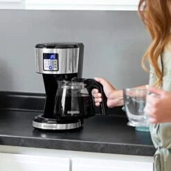 Black & Decker 12-Cup Programmable Coffee Maker, Stainless -KitchenAid Shop 41BycjApLuL