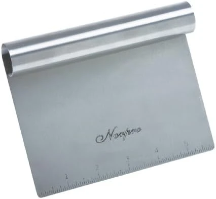 Stainless Steel Scraper/Chopper, 6in/15cm X 4in/10cm 4 Stainless Steel Scraper/Chopper, 6in/15cm X 4in/10cm - Image 2