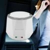 1.3 L Electric Portable Multifunctional Rice Cooker Non-stick Pot Keep Warm Food Steamer For Cars Home Student Dormitory For 1-2 People 12V 100W (White)