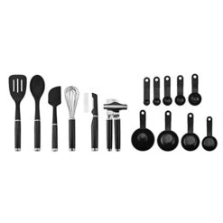 KitchenAid Classic Tool And Gadget Set, 15-Piece, Black