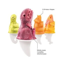 Dino Popsicle Molds (Set Of 4) - Mess-Free Silicone Ice Pops For Homemade Freezer Snacks / Dishwasher-Safe, BPA-Free 13 Dino Popsicle Molds (Set Of 4) - Mess-Free Silicone Ice Pops For Homemade Freezer Snacks / Dishwasher-Safe, BPA-Free -KitchenAid Shop 41CBcIp8z9L
