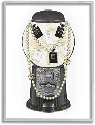 Stupell Industries Vintage Gumball Machine Designer Perfume Necklace Accessories, Design By Amanda Greenwood, Black, 16 X 20 12 Stupell Industries Vintage Gumball Machine Designer Perfume Necklace Accessories, Design By Amanda Greenwood, Black, 16 X 20 - Image 10