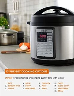 Electric Pressure Cooker 6.3 Quarts, 24-Hour Preset Timer, Stainless Steel Interior With Safety Features -KitchenAid Shop 41CMxHgtNtL