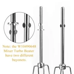 Hand Mixer Turbo Beaters For KitchenAid W10490648,KHM2B, AP5644233, PS4082859 12 Hand Mixer Turbo Beaters For KitchenAid W10490648,KHM2B, AP5644233, PS4082859 -KitchenAid Shop 41CQscru7QL