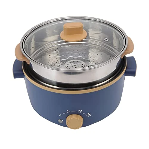 2.5L Electric Cooker Pot, Electric Hot Pot For Home, Kitchen, Dormitory, Office(Blue) 3 2.5L Electric Cooker Pot, Electric Hot Pot For Home, Kitchen, Dormitory, Office(Blue)