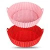 2 Pack Air Fryer Silicone Liners-7.5inch Round Reusable Air Fryer Silicone Basket Liners, Heat Resistant Air Fryer Pot Inserts, Dishwasher Safe, Fits 3 To 5 Qt For Air Fryer Oven Accessories 2 2 Pack Air Fryer Silicone Liners-7.5inch Round Reusable Air Fryer Silicone Basket Liners, Heat Resistant Air Fryer Pot Inserts, Dishwasher Safe, Fits 3 To 5 Qt For Air Fryer Oven Accessories -KitchenAid Shop 41CV3IiUF6L