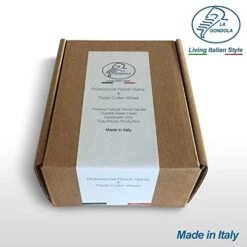 A Gondola Homemade Ravioli Stamp - Square Festooned 1.77x1.77in | Italian Pasta Making Tool For Home And Business | Brass & Natural Wood | Easy To Use Ravioli Stamp | Ravioli Cutter Made In Italy -KitchenAid Shop 41CVmrByPdL