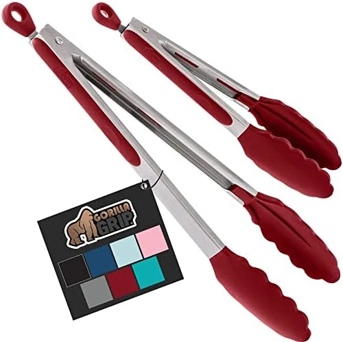 Stainless Steel Silicone Tongs For Cooking, Set Of 2, Includes 7 And 9 Inch Locking Kitchen Tong, Heat Resistant Tip, Strong Grip For Meat, Perfect For Nonstick Pans, BBQ, Turquoise 15 Stainless Steel Silicone Tongs For Cooking, Set Of 2, Includes 7 And 9 Inch Locking Kitchen Tong, Heat Resistant Tip, Strong Grip For Meat, Perfect For Nonstick Pans, BBQ, Turquoise - Image 13