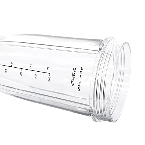 Replacement Blender Cup With Lid (2 Pack) 24 Oz Cups For Ninja Auto IQ BL480 BL482 BL642 BL682 BL450 BN401 BN751 BN801 Foodi SS351 SS151 SS401 Ninja Blender Auto IQ Blade 6 Replacement Blender Cup With Lid (2 Pack) 24 Oz Cups For Ninja Auto IQ BL480 BL482 BL642 BL682 BL450 BN401 BN751 BN801 Foodi SS351 SS151 SS401 Ninja Blender Auto IQ Blade - Image 4