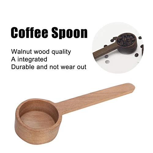 Offee Scoop For Ground Coffee, Black Walnut Wooden Coffee Measuring Spoon For Coffee Beans Or Tea 8g/10g(Long Handle) 4 Offee Scoop For Ground Coffee, Black Walnut Wooden Coffee Measuring Spoon For Coffee Beans Or Tea 8g/10g(Long Handle) - Image 2