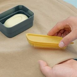 Drainage Soap Box Sealed Portable Soap Box With Lid Home Travel Soap Box With Lock Buckle Plastic Soap Box (Color : Green) -KitchenAid Shop 41CkGj54NxL