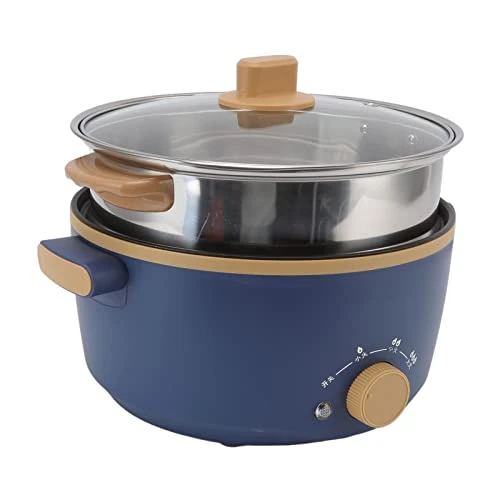 Electric Hot Pot, Kitchen Electric Cooker Portable Prevent Sticking Double Layer Food Grade For Kitchen (US Plug 110V) 3 Electric Hot Pot, Kitchen Electric Cooker Portable Prevent Sticking Double Layer Food Grade For Kitchen (US Plug 110V)