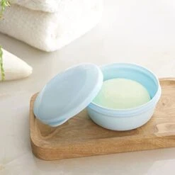 Plastic Soap Holder With Lid 2pcs Draining Soap Dish Portable Soap Box Shampoo Bar Container For Home Travel Outdoor Trips Soap Dish (Color : Blue Pink) -KitchenAid Shop 41CtRf3rVgL