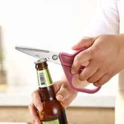 OJII-GIFT Heavy Duty Stainless Steel Poultry Shears-Professional Spring-Loaded Kitchen Scissors - Cuts Meat, Bones, & Fish - Dishwasher-Safe -KitchenAid Shop 41Cts6UJdmL