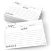 Recipe Cards With From The Kitchen Of (Set Of 50) 4" X 6" - Black And White Modern Minimalist, Large Double-Sided For Weddings, Bridal Shower - Made In USA -KitchenAid Shop 41D41HuLzhL