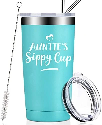 Gifts For Aunt - Best Aunt Ever Gifts - Auntie Gifts From Niece, Nephew - Funny Birthday Christmas Gifts For Auntie, New Aunt, First Time Aunt - Vacuum Insulated Tumbler Cup 11 Gifts For Aunt - Best Aunt Ever Gifts - Auntie Gifts From Niece, Nephew - Funny Birthday Christmas Gifts For Auntie, New Aunt, First Time Aunt - Vacuum Insulated Tumbler Cup - Image 9