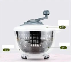 Salad Spinner,Lettuce Spinner Washer Dryer With Bowl,BPA Free,Easy To Clean For Vegetables And Fruits,5L -KitchenAid Shop 41D8aW7JbjL