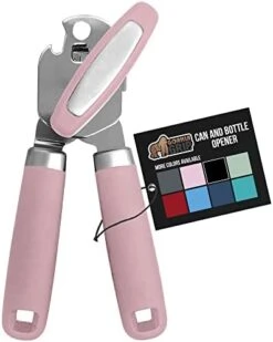 Heavy Duty Stainless Steel Smooth Edge Manual Hand Held Can Opener With Soft Touch Handle, Rust Proof Oversized Handheld Easy Turn Knob, Best Large Lid Openers For Kitchen, Black -KitchenAid Shop 41DCi1fBtkL. AC