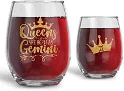 Irthday Gifts For Women - Queens Are Born In May - Taurus And Gemini - 21oz Stemless Wine Glass - Unique Horoscope Gifts For Her - Happy Birthday Gifts For Moms, Best Friends, Sisters -KitchenAid Shop 41DE3qh4xYS. AC