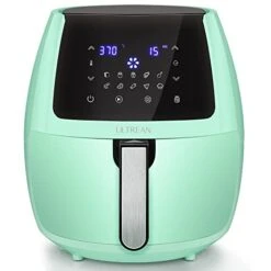 Ultrean 5.8 Quart Air Fryer, Electric Hot Air Fryers Oilless Cooker With 10 Presets, Digital LCD Touch Screen, Nonstick Basket, 1700W, UL Listed (Green)