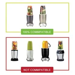 2 Pack Replacement 24oz Cups With Two Flip Top To Go Lid And Rubber Seals, Compatible With NutriBullet 600w/900w Blender Accessory -KitchenAid Shop 41DKolNf1YL