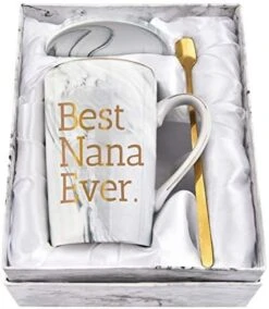 Best Nana Ever Funny Coffee Mug Nana Gifts For Women Grandma Mothers Day Gifts For Nana Women From Grandchildren Grandson Grandkids Grandma Marble Cup 14 Oz Pink With Gift Box -KitchenAid Shop 41DLTgDAtlL. AC