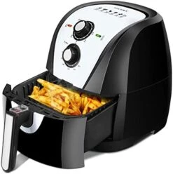 Secura Air Fryer XL 5.3 Quart 1700-Watt Electric Hot Air Fryers Oven Oil Free Nonstick Cooker W/Recipes For Frying, Roasting, Grilling, Baking (Silver) -KitchenAid Shop 41DLqNsqwuL. AC