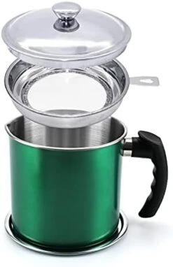 Bacon Grease Container,Kitchen Oil Container Can With Strainer And Anti-slip Coaster Tray For Store Meat Frying Oil And Cooking Grease Storage 16 Bacon Grease Container,Kitchen Oil Container Can With Strainer And Anti-slip Coaster Tray For Store Meat Frying Oil And Cooking Grease Storage -KitchenAid Shop 41DMffX31GS. AC