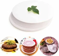 Wax Patty Paper Sheets For 5 Inches Burger Press - 500 Pcs Round Hamburger Patty Paper To Separate Frozen Pressed Patties - Circle Burger Paper For Easy Release From Patty Maker Mold -KitchenAid Shop 41DNh b96L. AC