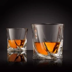 ENERO Crystal Whiskey Glasses, Set Of 4 Rocks Glasses In Satin-Lined Gift Box - 10 Oz Old Fashioned Lowball Bar Tumblers For Drinking Bourbon, Scotch Whisky, Cocktails, Cognac -KitchenAid Shop 41Da5RzP6DL