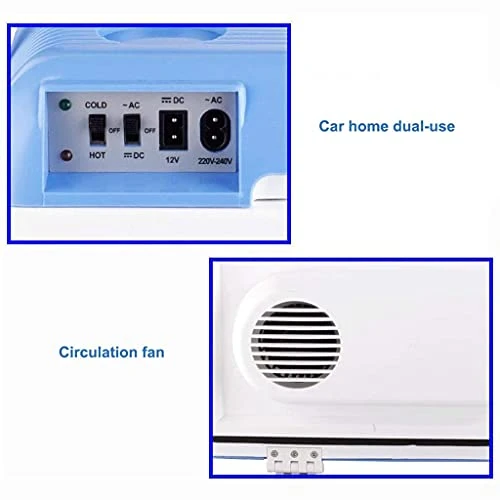 TONPOP Mini Fridge 24L Car Refrigeration Hot Cold Portable Electric Cool Box For Car, Boat And Camping Garden - Blue 7 TONPOP Mini Fridge 24L Car Refrigeration Hot Cold Portable Electric Cool Box For Car, Boat And Camping Garden - Blue - Image 5