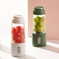 GENERIC USB Electric Safety Juicer Cup Personal Size Juicer Cup Portable Protein Shakes Fruit Mini Mixer 4 Pieces Of 304 Stainless Steel Blades BPA Free For Home,Sport,Office,Camping