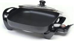 Cuisine EG-1220G 12-Inch Non-Stick Electric Skillet With Glass Lid, Black -KitchenAid Shop 41DnZrfG9hL. AC