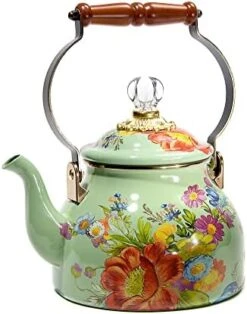 AcKenzie-Childs Courtly Check Enamel Tea Kettle, Decorative Tea Kettle, 3-Quart Capacity 21 AcKenzie-Childs Courtly Check Enamel Tea Kettle, Decorative Tea Kettle, 3-Quart Capacity -KitchenAid Shop 41Dpl1fLS1L. AC