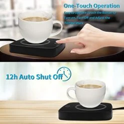 Coffee Cup Warmer For Desk, Smart Coffee Mug Warmer For Desk Home Office Use With 3 Temperature Setting, Beverage Warmer Candle Warmer For Tea, Water, Milk, Coffee Mug Warmer, Coffee Heating Plate