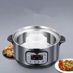 ZGJHFF Electric Steamer 3-layer High Capacity Multi-function Stainless Steel Steam Cooker Food Steamer Pot -KitchenAid Shop 41E9jPEaCJL