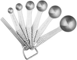 Measuring Cups, Measuring Cups And Spoons Set, 6 Measuring Spoons Set And 5 Measuring Cup Set, Stainless Steel Measuring Cups, Metal Measuring Cups, Mini Teaspoon Measuring Spoons Equivalents -KitchenAid Shop 41EC5V JYZL. AC