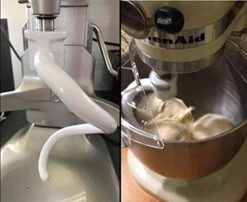 Spiral Dough Hook Replacement For Kitchen Aid Mixer - Coated Dough Hook For K5SS K5A KSM5 KS55 Pro 600, Dough Attachment For Kitchen Aid Lift Stand Mixer, Work With Kitchen Aid 5 Qt / 6 Qt Lift -KitchenAid Shop 41EDjozR4tL