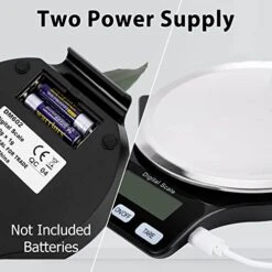 Kitchen Food Scale With Bowl, 5kg 11lb USB Rechargeable Small Size Digital Grams And Ounces 0.1g Precise Graduation And LCD Back-lit Display For Cooking Dieting Baking Weight Loss -KitchenAid Shop 41EN9kmG5xL