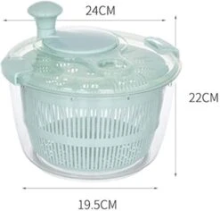 Salad Spinner 5L,ABS,Lettuce Vegetables Washer Dryer Drainer Crisper Strainer For Home Kitchen Washing & Drying 11 Salad Spinner 5L,ABS,Lettuce Vegetables Washer Dryer Drainer Crisper Strainer For Home Kitchen Washing & Drying -KitchenAid Shop 41EPriwqPhL