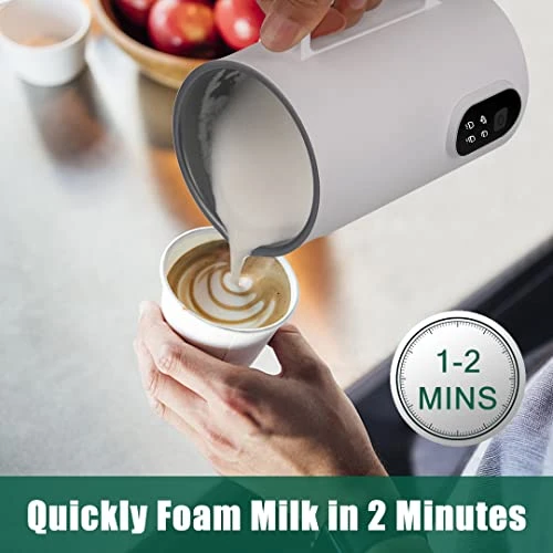 Electric Milk Frother, Automatic Hot Or Normal Temperature Milk Foam Function,4-in-1 Functionality For Latte Coffee Hot Chocolates Cappuccino 3 Electric Milk Frother, Automatic Hot Or Normal Temperature Milk Foam Function,4-in-1 Functionality For Latte Coffee Hot Chocolates Cappuccino