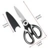 Kitchen Scissors Heavy Duty 2 Pieces, Stainless Steel Sharp Cooking Shears With Cover, Multipurpose Cooking Scissors For Meat Chicken Bone Veg Poultry Fish. Dishwasher Safe Food Scissors -KitchenAid Shop 41EUPmMeu9L