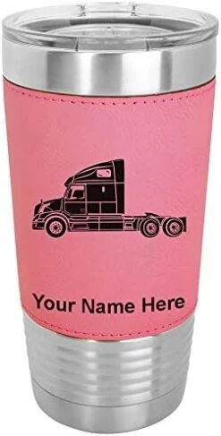 20oz Vacuum Insulated Tumbler Mug, Truck Cab, Personalized Engraving Included (Faux Leather, Black) 29 20oz Vacuum Insulated Tumbler Mug, Truck Cab, Personalized Engraving Included (Faux Leather, Black) -KitchenAid Shop 41EVwNO5YsL. AC