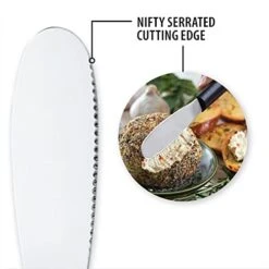 Ada Cutlery Spreader Knife – Stainless Steel Serrated Blade And Black Steel Resin Handle Made In The USA -KitchenAid Shop 41EayrtHUcL