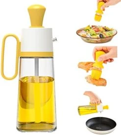Glass Olive Oil And Vinegar Bottle With Brush Silicone Measuring Dropper 3 In 1 For Cooking, Oil Dispenser Bottle For Kitchen Salad Frying Baking BBQ Grill 18.6oz (Yellow) 11 Glass Olive Oil And Vinegar Bottle With Brush Silicone Measuring Dropper 3 In 1 For Cooking, Oil Dispenser Bottle For Kitchen Salad Frying Baking BBQ Grill 18.6oz (Yellow) -KitchenAid Shop 41EdMDZXEsL. AC