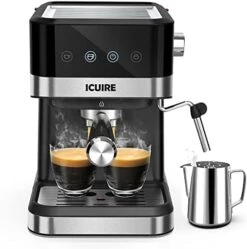 Espresso Machine 20 Bar Pump, Coffee And Cappuccino Latte Machine With Milk Frother, 1050W Semi-Automatic Expresso Maker With 1.5L Removable Water Tank, For Home Barista, Office -KitchenAid Shop 41EgRuMxZXL. AC