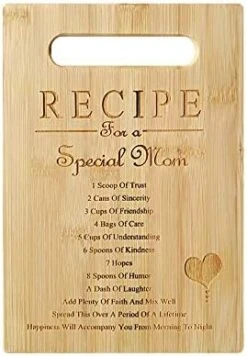 Unique Birthday Gifts For Mom Bamboo Cutting Board Engraved Kitchen Christmas Gifts(M5) -KitchenAid Shop 41EkVUggYYL. AC