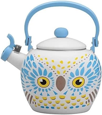 Whistling Tea Kettle For Stove Top Enamel On Steel Teakettle, Supreme Housewares Strawberry Decor Design Teapot Water Kettle Cute Kitchen Accessories Teteras (2.3 Quart, Strawberry) 9 Whistling Tea Kettle For Stove Top Enamel On Steel Teakettle, Supreme Housewares Strawberry Decor Design Teapot Water Kettle Cute Kitchen Accessories Teteras (2.3 Quart, Strawberry) - Image 7