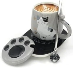 Cat Coffee Mug Warmer ,Smart Coffee Mug Warmer,Cute Cat Paw Mug Set,Novelty Coffee Mugs Mug Warmer For Desk Auto Shut Off Coffee Warmer Plate For Coffee,Tea,Water,Milk, Birthday Gift Box Pink -KitchenAid Shop 41EmBBCTAGL. AC