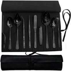 Professional Chef Plating Kit, 10 Piece Culinary Plating Set, Black, Stainless Steel (10 Piece, Black) -KitchenAid Shop 41EnJ3 Te2L. AC 1
